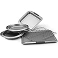 Anolon Advanced Nonstick Bakeware Set / Baking Pans with Grips - 5 Piece, Gray,57327