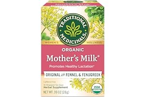 Traditional Medicinals Tea, Organic Mother's Milk, Promotes Healthy Lactation, Breastfeeding Support, 16 Tea Bags