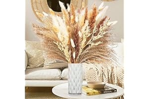 Dried Pampas Grass Decor - 90 Stems Dried Flowers for Boho Home Decor & Centerpiece Table Decorations - Pompas Floral Bouquet