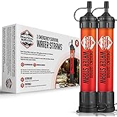 Practical Survival 2 High Capacity Emergency Water Straws - Lightweight, Reusable, No Expiration Date