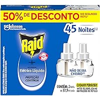 Raid Inseticida Elétrico Líquido Refil Regular 2 Unidades 32.9 Ml Cada 2 Unidades Pacote De 2