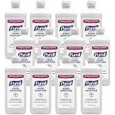 Purell Advanced Hand Sanitizer Refreshing Gel, Clean Scent, 16 fl oz Flip Cap Bottle (Pack of 12) - 9636-12-S