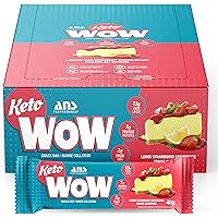 ANS Performance KetoWow Bars - Low Carb Protein Bars - Keto-Friendly - 3g Net Carbs & 1g Sugar - Gluten Free - Naturally Swee
