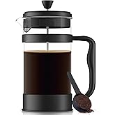 Utopia Kitchen 34 Ounce 1 Liter French Press Coffee Maker, Tea Maker, Travel Coffee Presses, Heat Resistant Thickened Borosil