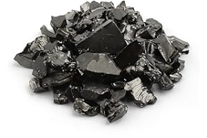 Heka Naturals Shungite Elite Stones for Water Purification, 50g, Silvery Shine, Natural and Authentic from Karelia