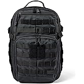 5.11 Tactical Backpack – Rush 12 2.0 – Military Molle Pack, CCW and Laptop Compartment, 24 Liter, Small, Style 56561, Double 