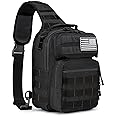 G4Free Tactical Sling Bag Backpack Military Rover Shoulder Sling Pack Molle EDC Small Crossbody Chest Pack