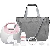 Spectra Baby S2 Plus Premier Electric Breast Pump with Grey Tote Premium Accessory Kit - 28 mm