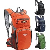 Lemuvlt Hiking Daypack Waterproof Biking Backpack 15L Lightweight Durable Backpack for Ski Snowboarding Running MTB Cycling