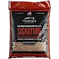 Traeger Grills Signature Blend 100% All-Natural Wood Pellets for Smokers and Pellet Grills, BBQ, Bake, Roast, and Grill, 20 l