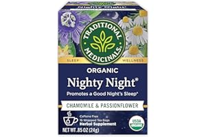 Traditional Medicinals Tea, Organic Nighty Night, Relax & Get a Good Night's Sleep, 16 Tea Bags (Packaging May Vary)