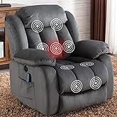 ANJ Electric Massage Power Lift Recliner Chair Sofa with Heat & Vibration for Elderly, Heavy Duty and Safety Motion Reclining