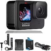 GoPro HERO9 Black - E-Commerce Packaging - Waterproof Action Camera with Front LCD and Touch Rear Screens, 5K Ultra HD Video,