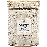 Voluspa Blond Tabac, Small Candle Jar, 5.5 oz, 50 Hour Burn Time, All Natural Wicks and Coconut Wax for Clean Burning, Vegan,