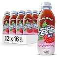 Snapple Zero Sugar Raspberry Tea, 16 fl oz recycled plastic bottle, Pack of 12