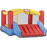 Little Tikes Jump 'n Slide Inflatable Bouncer Includes Heavy Duty Blower With GFCI, Stakes, Repair Patches, And Storage Bag, 