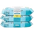 The Honest Company Sanitizing Alcohol Wipes | Kills 99% of Germs, Made With Aloe | Unscented, 150 Count (3 Packs of 50)