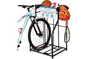 BIRDROCK HOME Bike Rack Garage Storage Floor Stand - Freestanding Organizer for Outdoor Yard - Upright Wall Mount for Scooter