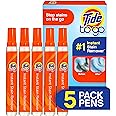 Tide To Go Instant Stain Remover Liquid Pen, 5 Count, Packaging may vary