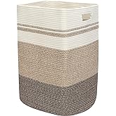 Fixwal Laundry Basket, 75L Rope Basket, 16x13x22 Inches Storage Baskets, Large Woven Laundry Hamper for Living Room, Toys, To