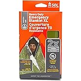 Survive Outdoors Longer 90% Heat Reflective Heavy-Duty Emergency Blanket - Thick, Rugged Rescue Blanket for Disaster Prepared