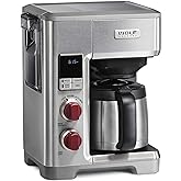 WOLF GOURMET Programmable Coffee Maker System with 10 Cup Thermal Carafe, Built-In Grounds Scale, Removable Reservoir, Red Kn