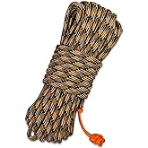 620 LB SurvivorCord Survival Paracord | Heavy Duty Paracord 550 Type III Military Grade with Brass Utility Wire, 25 lb. Fishi
