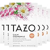 TAZO CALM Chamomile Herbal Tea Bags, Caffeine-Free Blend, 20 Tea Bags, 6 Count