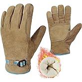 HANDLANDY Insulated Winter Work Gloves for Men Women, Thermal Cold Weather Warm Gloves for Skiing, Hiking, Driving