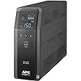 APC UPS 1500VA Sine Wave UPS Battery Backup, BR1500MS2 Backup Battery Power Supply, AVR, 10 Outlets, (2) USB Charger Ports