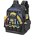 CLC Work Gear PB1133 38 Pocket Molded Base Tool Backpack, Black/Blue