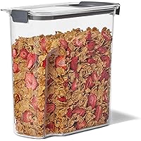 RUBBERMAID Brilliance Pantry Cereal Container, 18-Cup, Clear