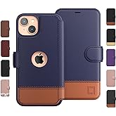 iPhone 15 Wallet Case for Women and Men, Case with Card Holder [Slim & Protective] for Apple 15 (6.1”), Vegan Leather i-Phone