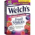 Welch's Fruit Snacks, Berries 'n Cherries, Perfect for School Lunches, Gluten Free, Bulk Pack, Individual Single Serve Bags, 