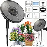 Solar Irrigation System TRJZWA Automatic Drip Irrigation Kit for Outdoor/Indoor Garden Watering System with Water Level Detec