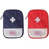 JIAKAI 2 Packs First Aid Bag,Empty First Aid Pouch,Mini Portable Medical Bag for Outdoor Camping Hiking Travel Emergency，Mult