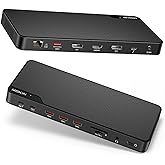 MOKiN Thunderbolt 4 Dock - 16 Ports, Laptop Docking Station Dual Monitor for MacBook, Docking Station 3 Monitors for Windows 