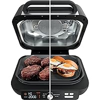 Ninja IG600C Foodi XL Pro 5-in-1 Indoor Grill & Griddle with 4-Quart Air Fryer, Roast, and Bake (Canadian Version)