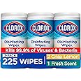 Clorox Disinfecting Wipes Value Pack, Household Essentials, 75 Count, Pack of 3 (Package May Vary)