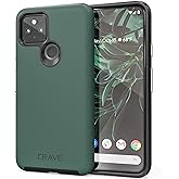 Crave Pixel 5 Case, Dual Guard Protection Series Case for Google Pixel 5 - Forest Green