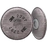 3M P100 Advanced Respirator Filter 2297, 1 Pair, Helps Protect Against Oil and Non-Oil Based Particulates, Nuisance Level Org