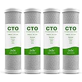 SimPure 5 Micron 10" x 2.5" Whole House Carbon Sediment Water Filter Cartridge Replacement for Home Under-Sink & Countertop F