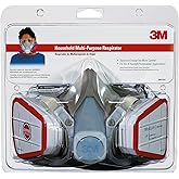 3M P100/OV Odor/Particulate Multi-Purpose Reusable Respirator 65021, Medium Size, NIOSH-APPROVED Organic Vapor Cartridge & P1