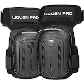 LIDUEN PRO Knee Pads for Work- Heavy Duty Gel Knee Pads with High Density Foam Padding and Strong Stretchable Straps for Cons