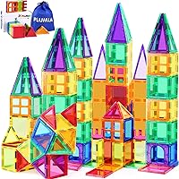 Magnets for Kids STEM Learning Toys 3D Building Magnetic Blocks Construction Magnet Toys for 3 Years Old Boys and Girls Monte