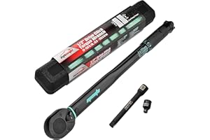 EPAuto 1/2-inch Drive Click Torque Wrench, 10-150 ft/lb, 13.6-203.5 N/m, Black