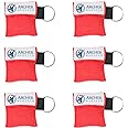 CPR Mask for Pocket or Key Chain, CPR Emergency Face Shield with One-Way Valve Breathing Barrier for First Aid or AED Trainin