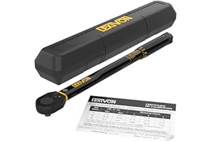 LEXIVON 3/8-Inch Drive Click Torque Wrench 10~80 Ft-Lb/13.6~108.5 Nm (LX-182)