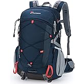 MOUNTAINTOP 40L Hiking Backpack Travel Daypack with Rain Cover for Outdoor Backpacking, Camping