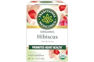 Traditional Medicinals Organic Hibiscus Herbal Tea, 16 Tea Bags (Pack Of 1)